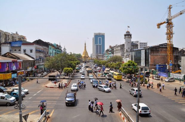 Một góc thành phố Yangon